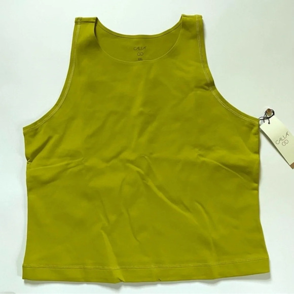 New Calia Essentials Fitness Tank Top XXL Chartreuse - Picture 2 of 8